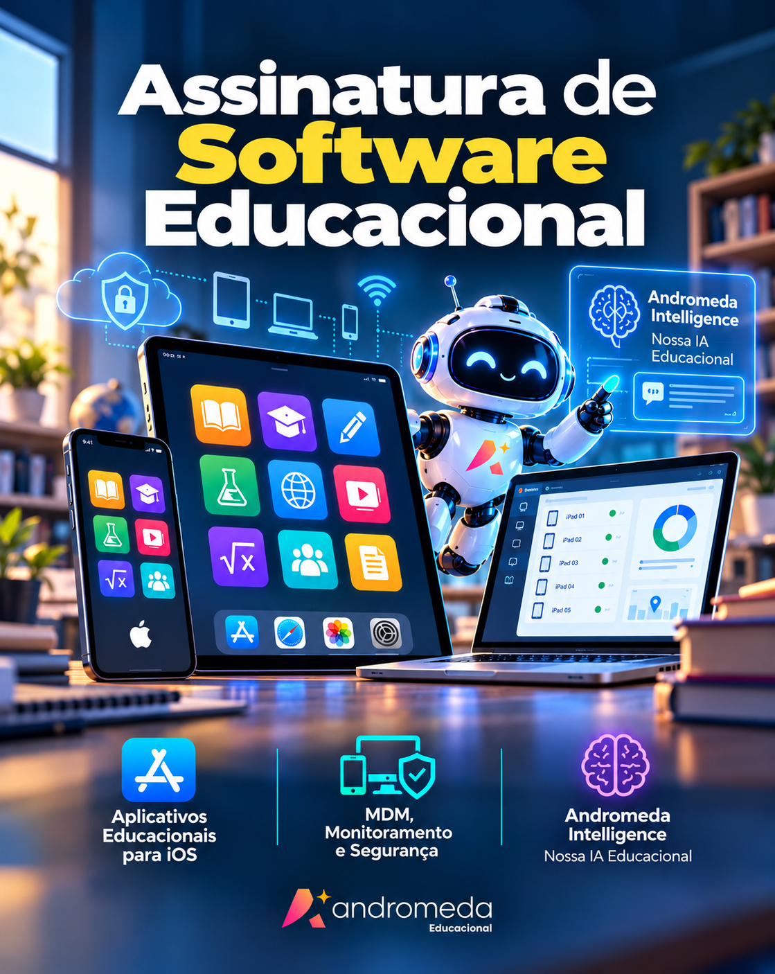 Capa da assinatura de Software Educacional